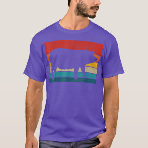 Varkens Retro Boerderij Varkensboer T-shirt