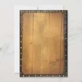  Varkens Roast BBQ Dirty 30 Old Wood Birthday Kaart (Achterkant)