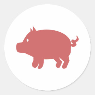 Varkens Ronde Sticker