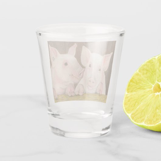Varkens Shot Glas (Achterkant)