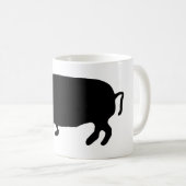 Varkens Silhouet Koffiemok (Voorkant rechts)