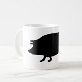 Varkens Silhouet Koffiemok (Voorkant links)