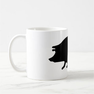 Varkens Silhouet Koffiemok