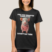 VARKENS SLIMMER DAN HONDEN T-SHIRTS (Voorkant)