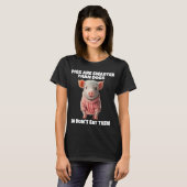 VARKENS SLIMMER DAN HONDEN T-SHIRTS (Voorkant volledig)