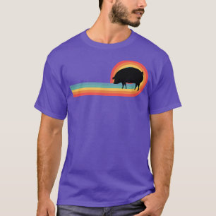 Varkens - Sunset Retro Animal Boerderij Farmer Pig T-shirt