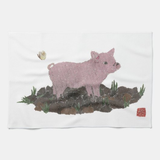 Varkens Theedoek (Horizontaal)