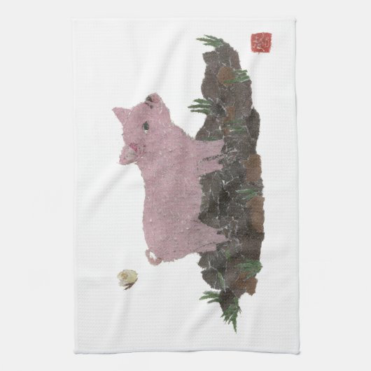Varkens Theedoek (Verticaal)