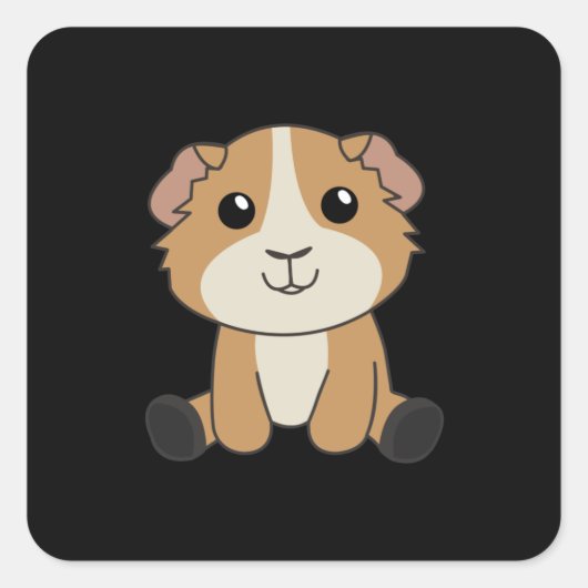varkens uit Guinee koeien Vierkante Sticker (Voorkant)