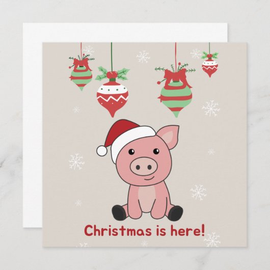 Varkens Uitnodiging tot het indienen van Varkens (Voorkant / Achterkant)