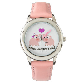 Varkens Valentijnsdag Varkens Horloge