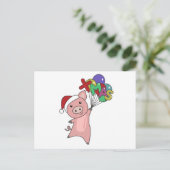 Varkens Varkens Kerstaven Briefkaart (Staand voorkant)