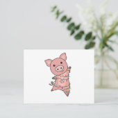Varkens Varkens Kerstaven Briefkaart (Staand voorkant)