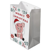 Varkens Varkens Kerstaven Medium Cadeauzakje (Achterkant Gekanteld)