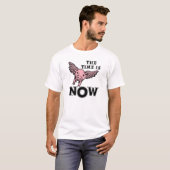 Varkens Vliegen Nu Grappige T-shirt (Voorkant volledig)