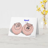 Varkens voelen zich zwart! kaart (Gele Bloem)