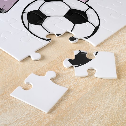Varkens Voetbal Soccer Legpuzzel (Zijkant)