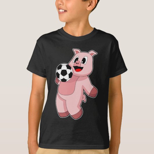 Varkens Voetbal Soccer T-shirt (Voorkant)
