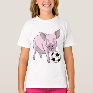 Varkens Voetbal Soccer T-shirt