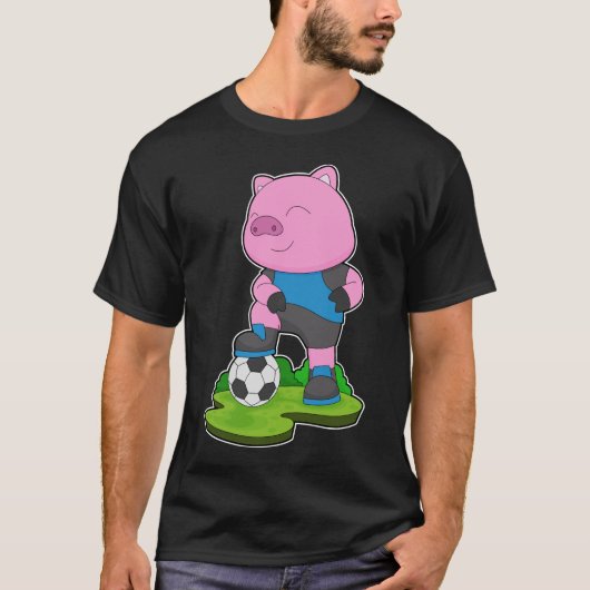 Varkens Voetbal Soccer T-shirt (Voorkant)