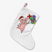 Varkens Vruchtbare kerstdieren Varkens Kleine Kerstsok (Voorkant (Hangend))