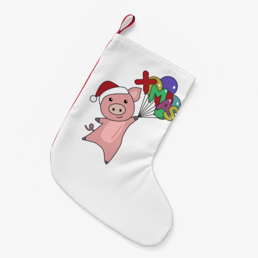 Varkens Vruchtbare kerstdieren Varkens Kleine Kerstsok (Voorkant (Hangend))