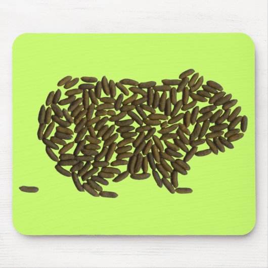 Varkens w. Poopie Mousepad Muismat (Voorkant)