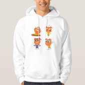 Varkens werken hoodie (Voorkant)