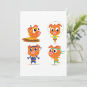 Varkens werken kaart (Staand voorkant)