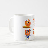 Varkens werken koffiemok (Voorkant links)