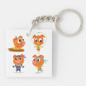 Varkens werken sleutelhanger (Achterkant)