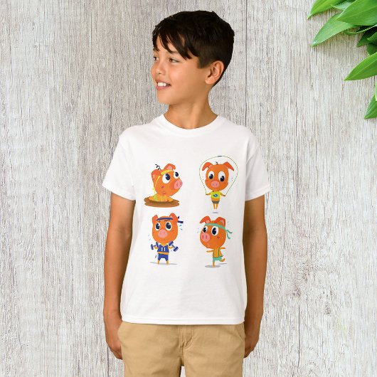 Varkens werken t-shirt