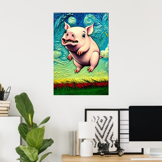 Varkens Will Fly Poster (Thuiskantoor)