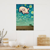 Varkens Will Fly Poster (Keuken)