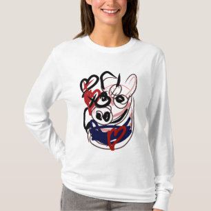 Varkens X harten T-shirt