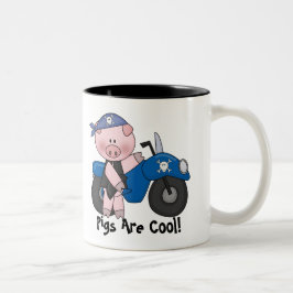 Varkens zijn koos tweekleurige koffiemok