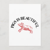 Varkens zijn mooi briefkaart (Voorkant)