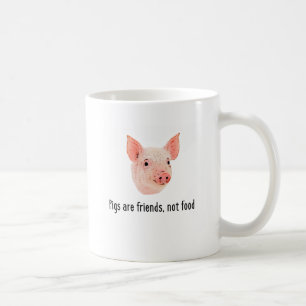 Varkens zijn vrienden, geen voedselontwerp koffiemok