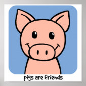 Varkens zijn vrienden poster (Voorkant)