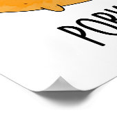 Varkensaardappel Grappige aardappel Pun Poster (Hoek)