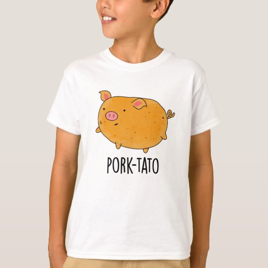 Varkensaardappel Grappige aardappel Pun T-shirt (Voorkant)