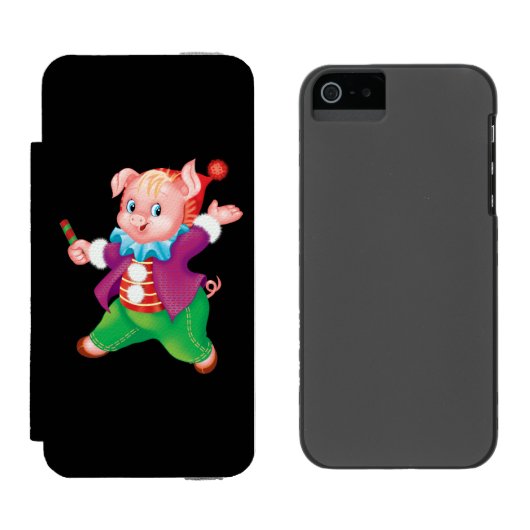 varkensachtig incipio iPhone portemonnee hoesje (Naast elkaar)