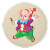 varkensachtig keramische knop (Voorkant)