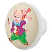 varkensachtig keramische knop (Rechts)