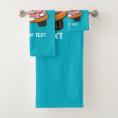 Varkensauto Cartoon Bad Handdoek (Insitu)