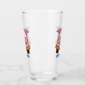 Varkensauto Cartoon Glas (Links)