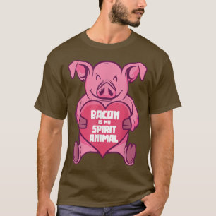 Varkensbacon is mijn spirituele dier Funny varken T-shirt