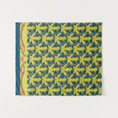 Varkensbladeren op tapijten wandkleed (Voorkant (horizontaal))