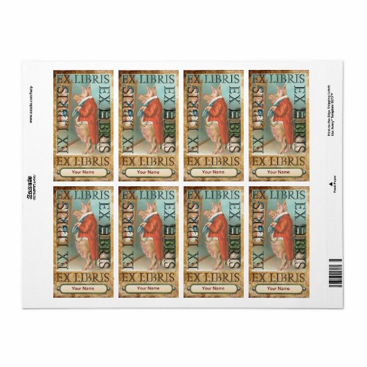 Varkensboek Bord ID Etiket (Full Sheet)