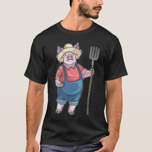 Varkensboer Hooivork T-shirt (Voorkant)